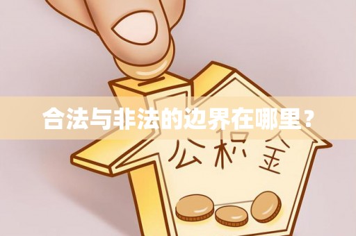 杨陵合法与非法的边界在哪里？