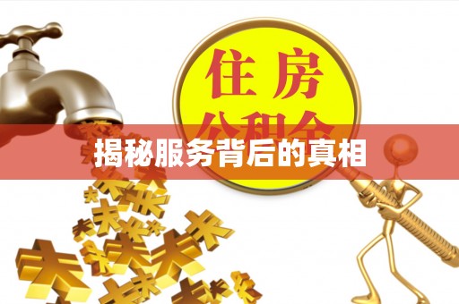 杨陵揭秘服务背后的真相