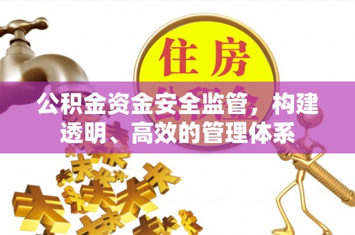 杨陵公积金资金安全监管，构建透明、高效的管理体系