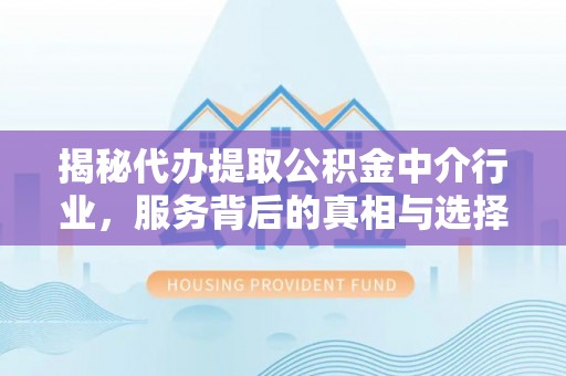杨陵揭秘代办提取公积金中介行业，服务背后的真相与选择指南