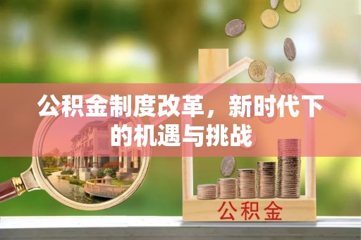 杨陵公积金制度改革，新时代下的机遇与挑战