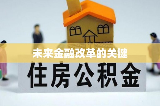 杨陵未来金融改革的关键