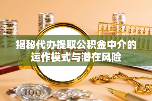 杨陵揭秘代办提取公积金中介的运作模式与潜在风险