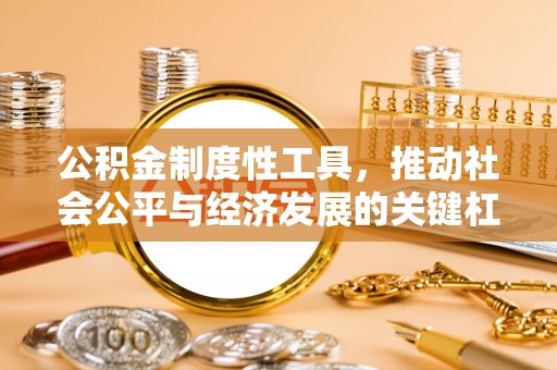 杨陵公积金制度性工具，推动社会公平与经济发展的关键杠杆