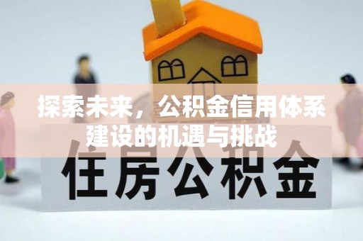 杨陵探索未来，公积金信用体系建设的机遇与挑战